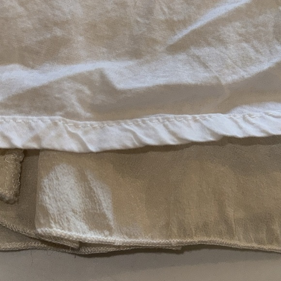 100% silk skirt Designer, off-white wide waist button, detailed with lace shell - Picture 11 of 13